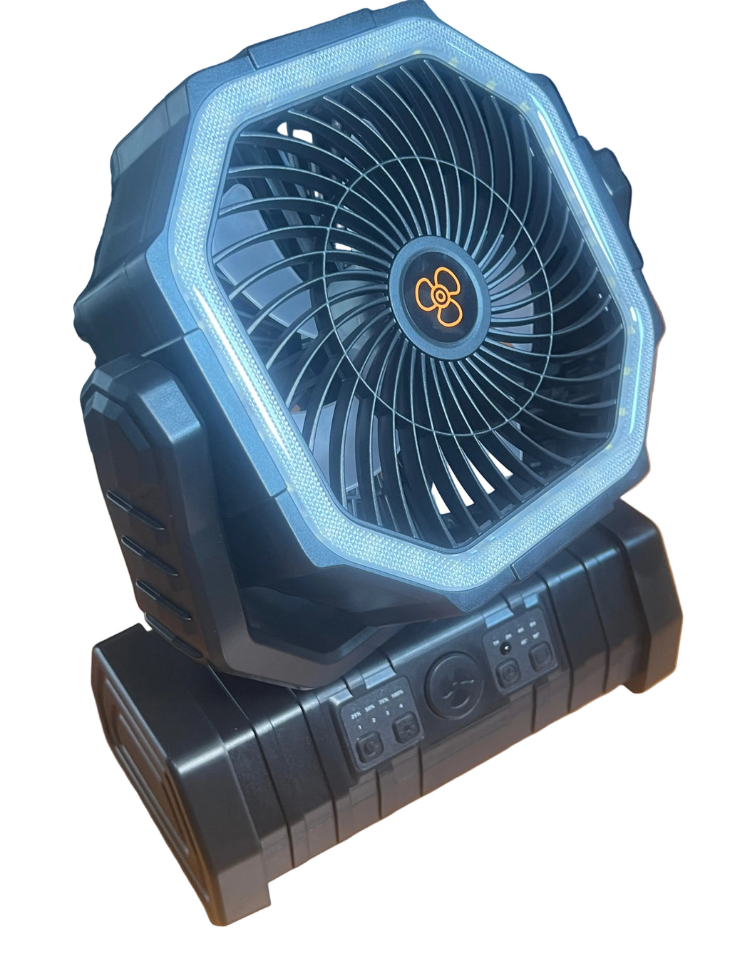 Portable Camping Fan F6 – 20000mAh Rechargeable with LED Light & Hook