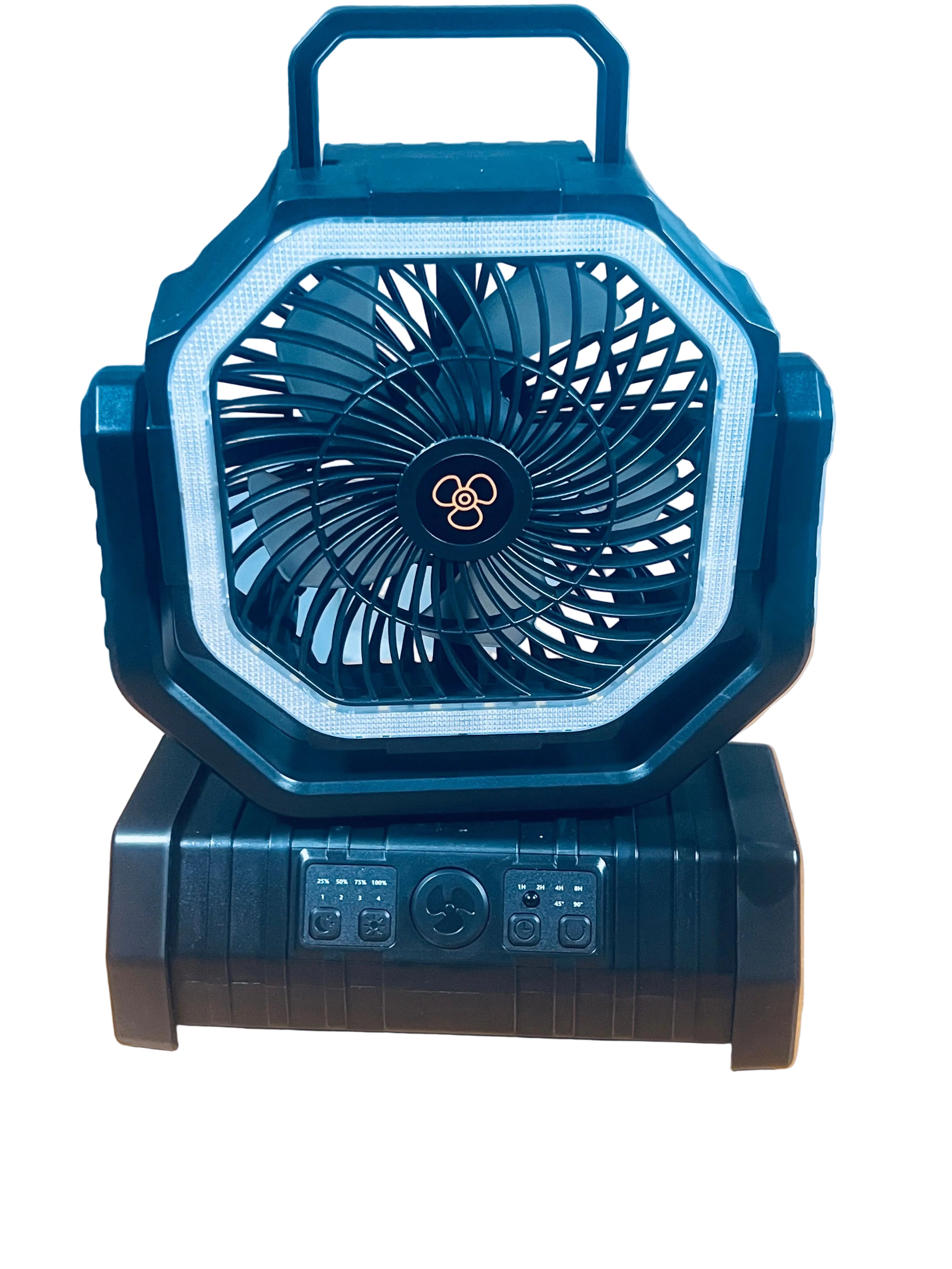 Portable Camping Fan F6 – 20000mAh Rechargeable with LED Light & Hook